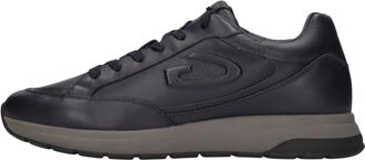 Alberto Guardiani Leren Sneakers - Heren - Sneakers - Blauw - 42 EU - Leer - Schoenen