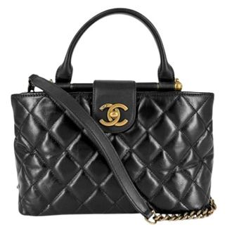 Chanel Pre-owned Matelasse Handbag - Dames - Pre-owned - Zwart - Maat: ONE Size Leer