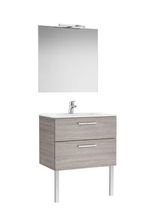 Roca Conjunto Victoria Base+lavabo 700 Rbl.city Texturiz.2 Cjn.epjo.apl.led