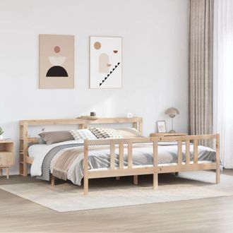 vidaXL Vidaxl - Estructura De Cama Con Cabecero Madera Maciza De Pino 200x200cm
