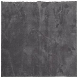 Berkfield Home Rug Short Pile Soft & Washable Anthracite 200x200 cm in Charcoal | Size: 100 cm diameter