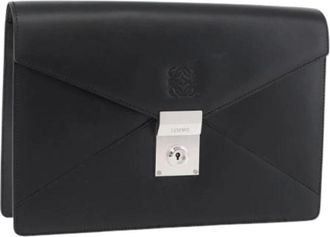 Loewe Pre-owned Clutches, female, Black, Size: ONE SIZE Pre-owned Clutch Bag