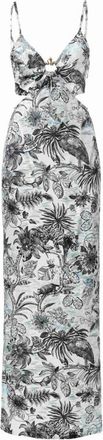 Just Cavalli Jurken - Dames - Maxi kleedjes - Blauw - L - Kleedjes