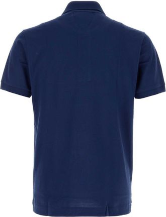 Lacoste Mens Blue Piquet Polo Shirt Exterior: Cotton T-shirts And Polos