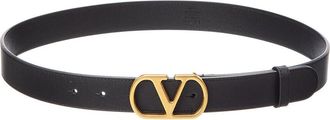 Valentino Vlogo Signature Leather Belt