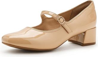 Clarks Iridessa Rae High Womens Heels Beige Synthetic : 8.5 B - Medium, Leather