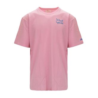 MC2 Saint Barth T-Shirts, male, Pink, Size: 3XL Crew Neck T-Shirt