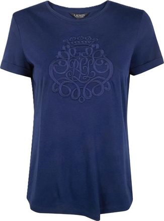 Ralph Lauren Hailly T-shirt - Dames - T-shirts - Blauw - S - Katoen - Tops