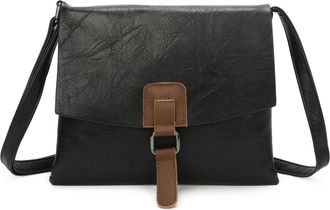 Generic Ladies Vegan leather Satchel crossbody bag| Womens Shoulder bag| messenger bag -Black