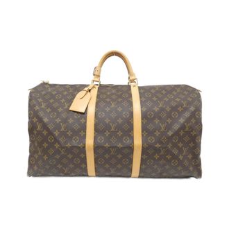 Louis Vuitton Brown Coated Canvas Boston Bag (Pre-Owned)
