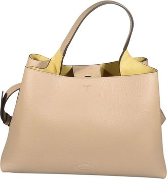 Tod's APA Top Handle Medium - Dames - Handtassen - Beige - ONE Size - Leer - Tassen
