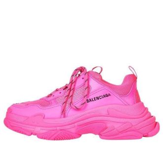 Balenciaga (WMNS) Balenciaga WMNS Triple S Sneaker Fluo Pink 524039W2CA55000
