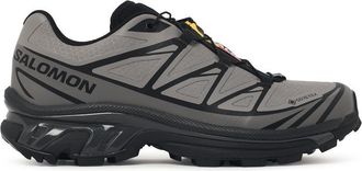 Salomon Xt-6 Soft Ground Grey Fabric Sneakers Dark Gull