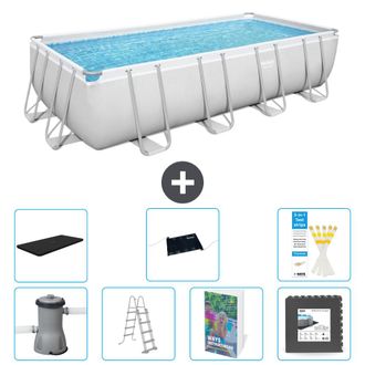 Bestway Piscina Bestway Power Steel Rectangular - 488x244x122 Cm - 8-piezas S543