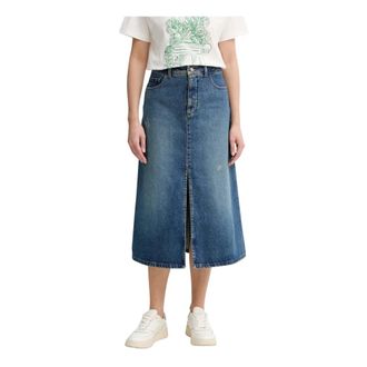 A.P.C. A.p.c., Dames, Rokken, Blauw, Maat: XS Katoen