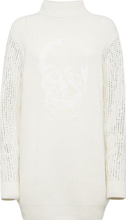 Philipp Plein Cashmere 5 Day Dress Crystal Skull