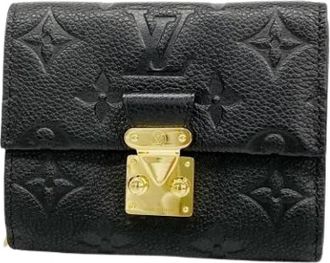 Louis Vuitton Pre-owned Wallets, female, Black, Size: ONE SIZE Pre-owned Fabric Wallet