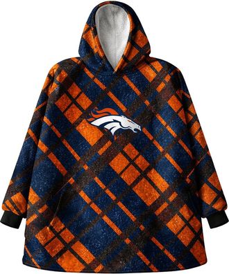 Pegasus Sports Denver Broncos Nfl Team Hooded Sherpa Blanket
