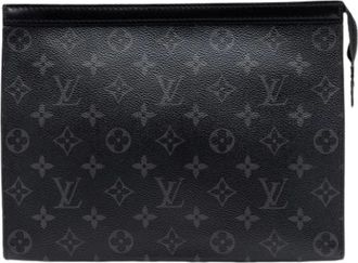 Louis Vuitton Pre-owned Clutches, female, Black, Size: ONE SIZE Pre-owned Monogram Eclipse Clutch