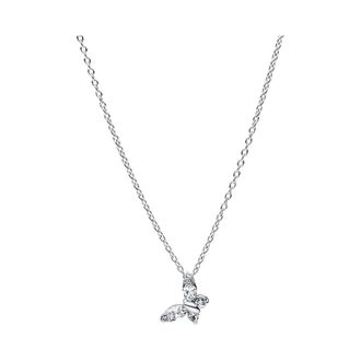 Pandora Vlinder Hanger Ketting - Dames - Accessoires - Grijs - Maat: 145 CM