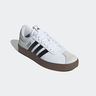 adidas Sneaker ADIDAS SPORTSWEAR VL COURT 3.0, Herren, Gr. 42,5, schwarz-weiss (cloud wei&szlig;, core schwarz, grau one), Leder, Synthetik, Schuhe Sneaker, inspir