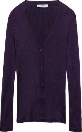 Prada Cardigan in cotone - Viola