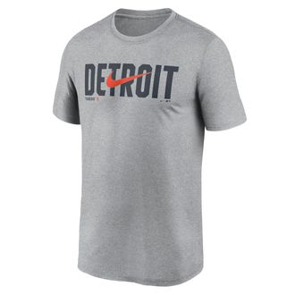 Nike Detroit Tigers Swoosh Legend Nike Mens Dri-FIT MLB T-Shirt in Grey | NKGK06GDG-RSQ
