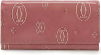 Cartier Pre-owned Wallets, female, Pink, Size: ONE SIZE Pre-owned Leather Wallet