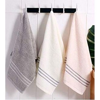 OEM Juego De 3 Toallas De Mano/ba&ntilde;o, 34x74 Cm, De Algod&oacute;n, Rosas, Blancas Y Grises, Absorbentes Para Cocina Y Ba&ntilde;o