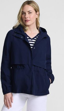 Lands End Tall Size Squall Packable Rain Jacket in Deep Sea Navy at Nordstrom, Size X-Large