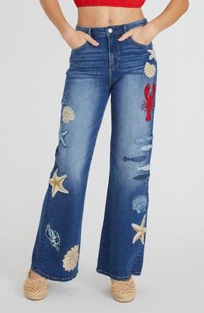 Free People Charlee Wide Leg Jeans in Medium Wash at Nordstrom Rack, Size 34