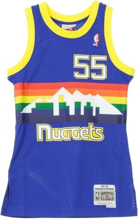 Mitchell & Ness NBA Swingman Jersey Mutombo 55 - Heren - Fitness - Blauw - XS - Polyester - Fitness