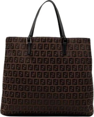Fendi Pre-owned Tote Bags, female, Brown, Size: ONE SIZE Pre-owned Vintage Tote Bag