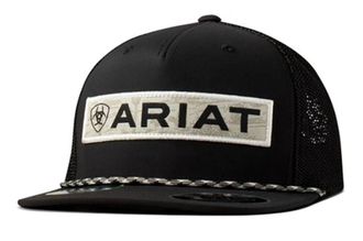 Ariat Desert Patch Rope Cap Snapback In Black