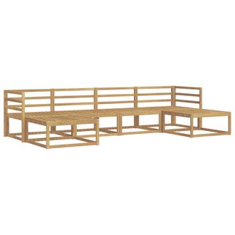 vidaXL Conjunto De Sof&aacute;s De Exterior 6 Pcs Blanco Vidaxl