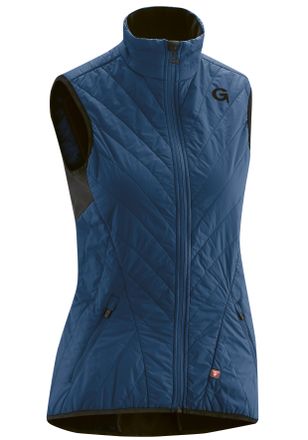 Gonso Funktionsweste GONSO Peneda, Damen, Gr. 38, blau (dunkelblau), 100% Polyamid, Westen Funktionsweste, Hohe W&auml;rmeisolation, wasserabweisende Ausr&uuml;stung