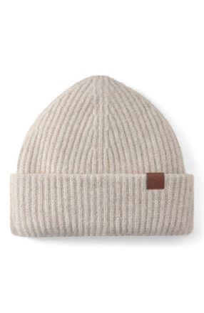 Mulberry Chunky Ribbed Beanie in Oat at Nordstrom