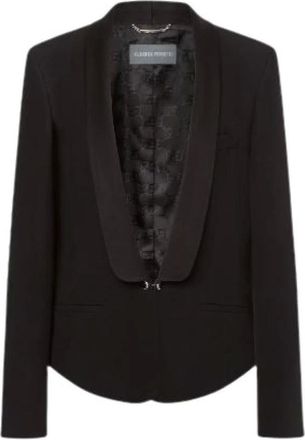 Alberta Ferretti Enver Satin Tuxedo Jacket - Jackets - Mujer - Negro - M