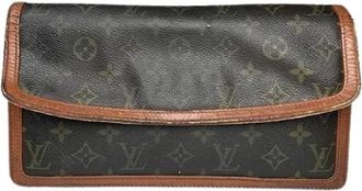 Louis Vuitton Pre-owned Clutches, female, Brown, Size: ONE SIZE Pre-owned Vintage Leather Clutch