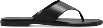 Aeyde Amaya Platte Sandalen - Dames - Slippers - Zwart - 36 EU - Leer - Schoenen