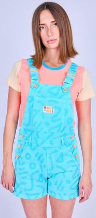 Mokuyobi Zap Overall Shorts in Pool at Nordstrom, Size Xxx-Small