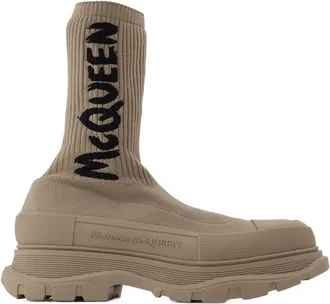 Alexander McQueen Sockenstiefel in Beige