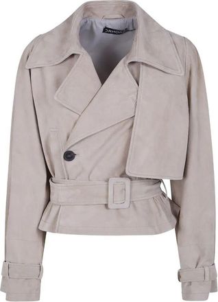DRHOPE Suede Mini Trench