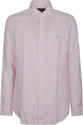 Polo Ralph Lauren Long Sleeve Sport Shirt - Heren - Casual Overhemden - Roze - L - Overhemden