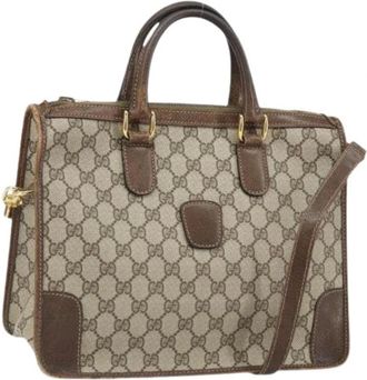 Gucci Pre-owned Handbags, female, Beige, Size: ONE SIZE Pre-owned Vintage Hand Bag