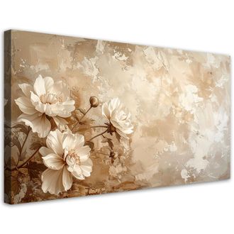 Feeby Cuadro Sobre Lienzo, Delicada Flor R&uacute;stica, 120x60