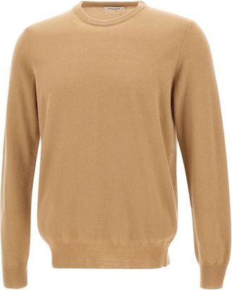 KANGRA Sweaters Beige - Heren - Ronde hals truien - Beige - 4XL - Wol - Truien & Vesten