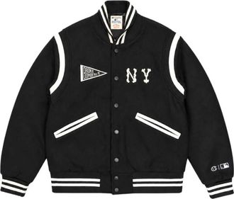 Champion Bomber Ny Jacket - Heren - Bomber jackets - Zwart - XL - Polyester - Jassen