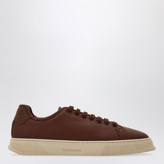 Ferragamo Brown leather sneakers