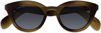 Gucci Zonnebril met cat-eye montuur - Bruin